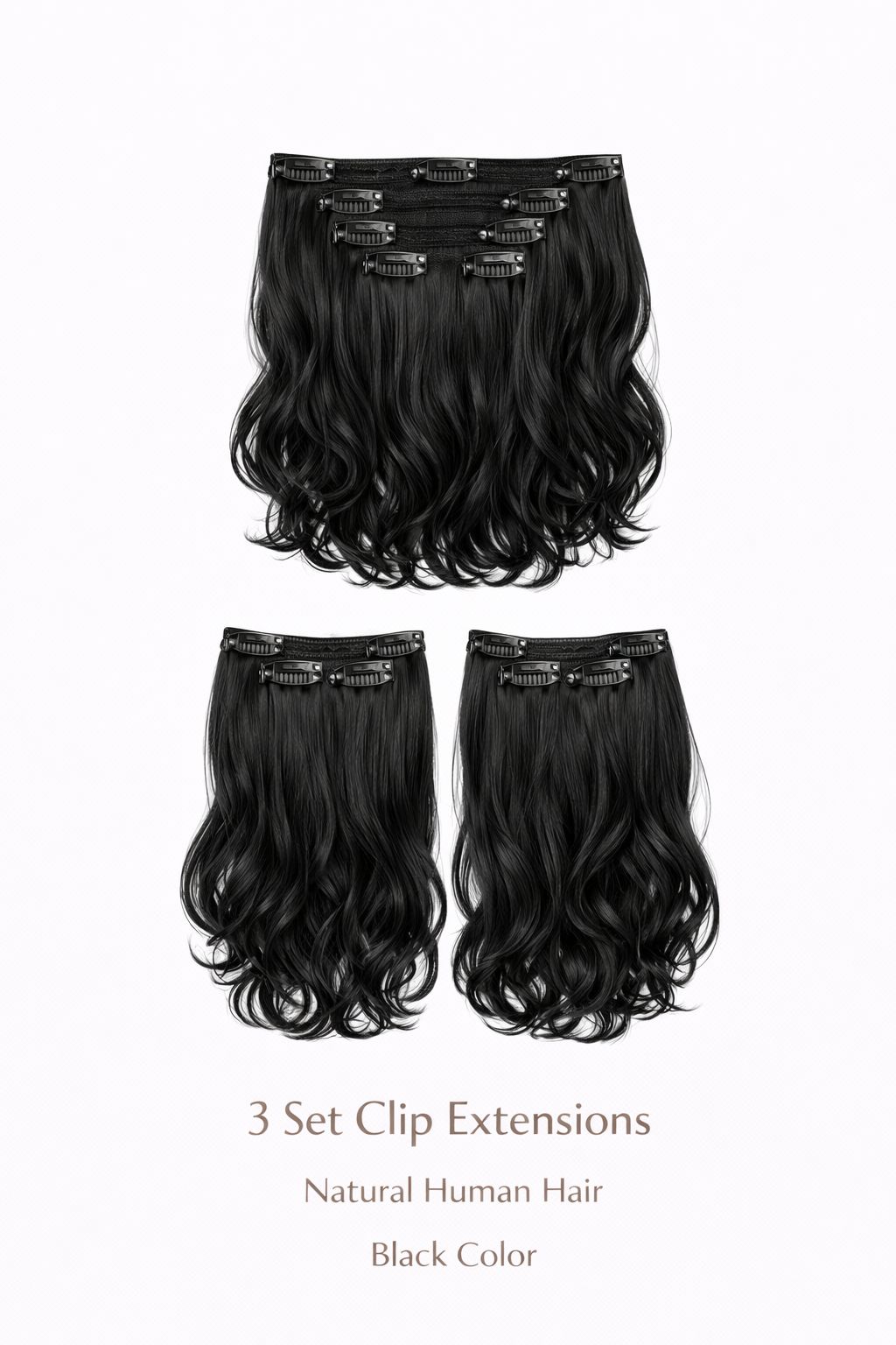 3 Piece Clip Set Volumizer