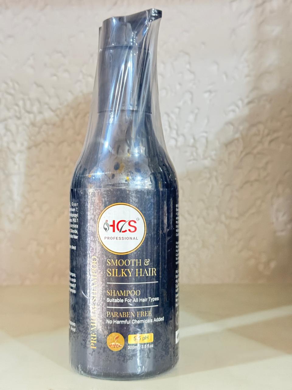 HCS Professional Smooth & Silky Hair Shampoo – Paraben Free (300ml)